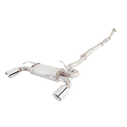XForce 3in Dump Pipe-Back Exhaust for (Lancer Ralliart 08-15) E4-MR08-DBS