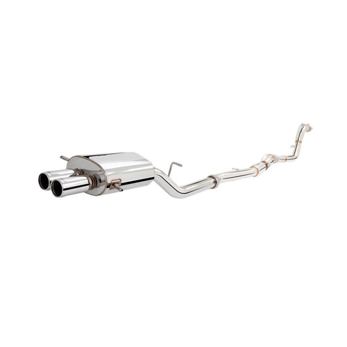 XForce 3in Cat-Back Exhaust w/Twin-Tips 80mm for (WRX/STi 94-07) E4-SW05-MP01-CBS