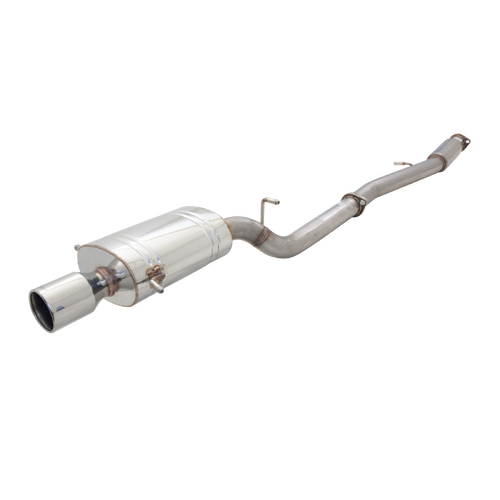 XForce 3" Cat Back System Oval Single Tip Rear Raw 409 Stainless Steel