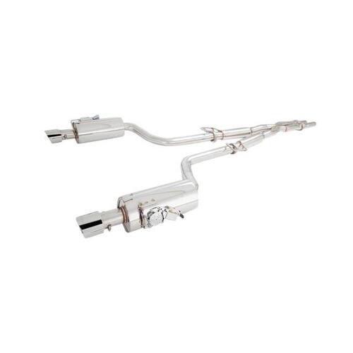 XForce Twin 3in Header-Back Exhaust - Stainless Steel (300C 5.7L Supercharged)