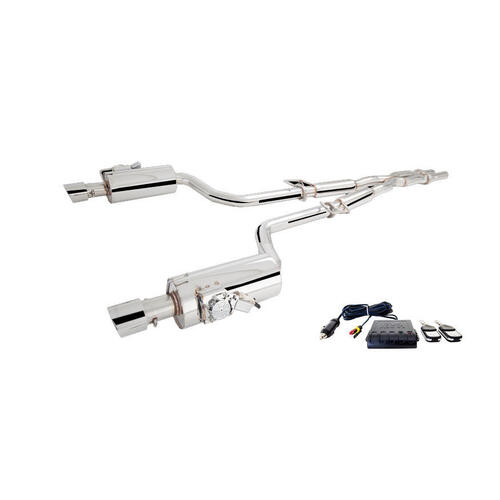 XForce Twin 3in Cat-Back Exhaust w/Varex Mufflers - Stainless (300C SRT8 2012+)