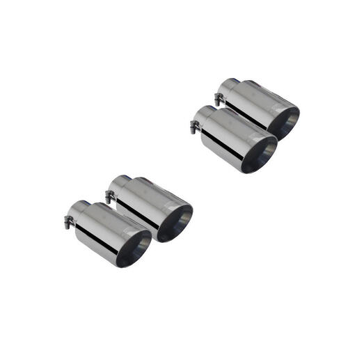 XForce 4in Tips for Quad Outlet System - Shadow Black (Mustang GT 18-20)
