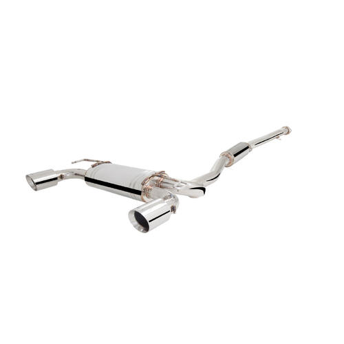 XForce 3in Cat-Back Exhaust w/Dual Tips - Stainless Steel (EVO X)