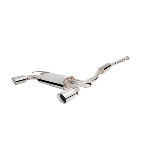 XForce 3in Dump Pipe-Back Exhaust - Stainless Steel (EVO X) ES-ME10-DBS