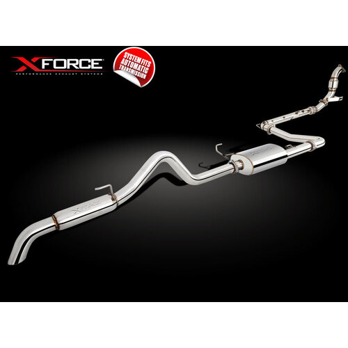 XForce 3in Turbo-Back Exhaust No Cat - Stainless Steel (Navara D40 2007+)