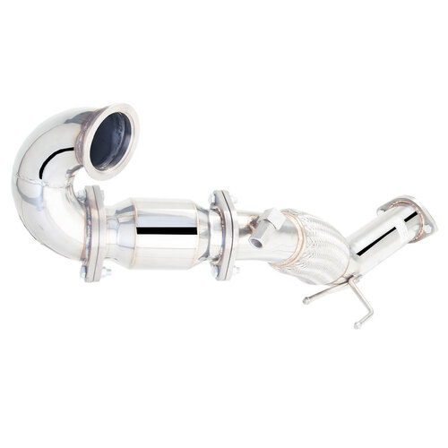XForce 3in Dump-Pipe and Cat Kit - Stainless Steel for (Golf R 2013+)