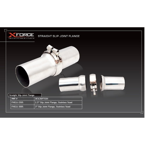 XForce 2.5in Slip-Joint Flange - Stainless Steel FNGSJ-250-S