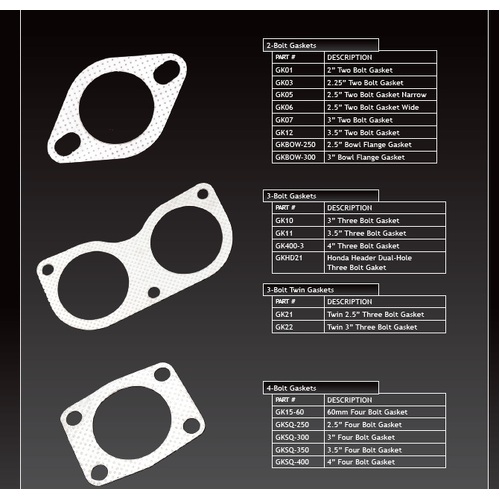 XForce 2.5in Two-Bolt Gasket - Wide GK06
