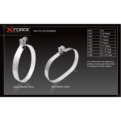 XForce Round Muffler Band - 5.76in ST01