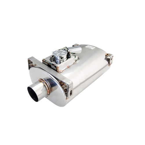 XForce Varex Oval Muffler 6x10x15in w/3in Flanged Inlet/3in Single-Wall Outlet